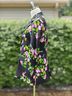 Cynthia Rowley 100% Silk 100% Polyester Floral Black Pink Green Blazer Size S - photo 4