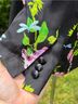 Cynthia Rowley 100% Silk 100% Polyester Floral Black Pink Green Blazer Size S - photo 6