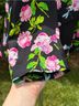 Cynthia Rowley 100% Silk 100% Polyester Floral Black Pink Green Blazer Size S - photo 9