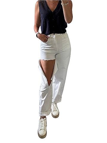 Topshop Baggy Barrel Leg Jeans (view 1)