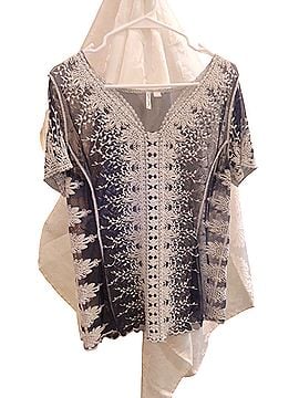 Ultra Pink Short Sleeve Blouse (view 1)