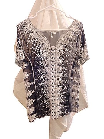 Ultra Pink Short Sleeve Blouse (view 1)
