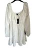 Lulus 70% Polyester 30% Nylon 100% Polyester 95% Polyester 5% Spandex White Casual Dress Size M - photo 1