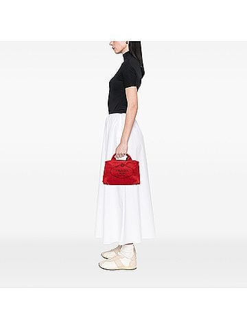 Prada Small Canvas Canapa Logo Tote (view 2)