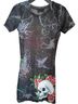 Ed Hardy Floral Graphic Black Multi Color Swimsuit Cover Up Size L - photo 3