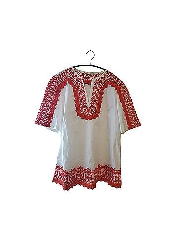Tory Burch Isla Short Sleeve Blouse (view 1)