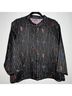 Chico's Design Print Black Multi Color Silk Blazer Size XL - photo 9