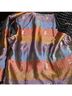 Chico's Design Print Black Multi Color Silk Blazer Size XL - photo 6