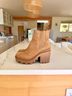 Nine West 100% Faux Suede Brown Tan Boots Size 6 1/2 - photo 5