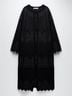 Zara Floral Black Cardigan Size M - photo 3