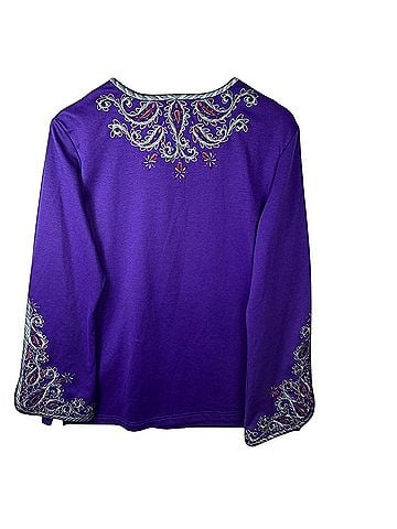 Bob Mackie Wearable Art Long Sleeve T-Shirt (view 2)
