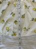 Eberjey 100% Cotton Floral White Yellow Casual Skirt Size L - photo 6