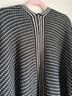 Francesca's 100% Acrylic Solid Black Tan Poncho One size - photo 9