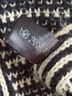 Francesca's 100% Acrylic Solid Black Tan Poncho One size - photo 7