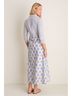 Oliphant 100% Cotton Print White Blue Casual Dress Size S - photo 6