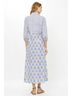 Oliphant 100% Cotton Print White Blue Casual Dress Size S - photo 9