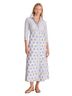 Oliphant 100% Cotton Print White Blue Casual Dress Size S - photo 2