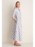 Oliphant 100% Cotton Print White Blue Casual Dress Size S - photo 14