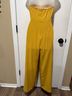 Lulus Strapless Mustard Wide-Leg Jumpsuit Jumpsuit - photo 3
