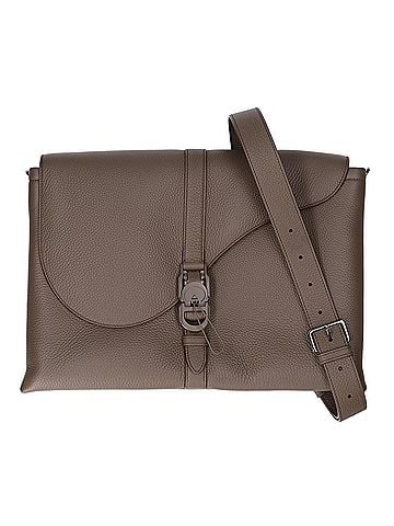 Christian Dior Christian Dior DIOR Dior Pillow Grain Calfskin Shoulder Bag Khaki Men's (view 1)