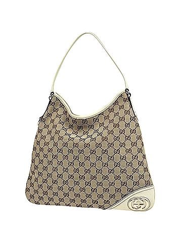 Gucci Gucci GG pattern shoulder bag, canvas, beige and white, 169947, women's. (view 1)