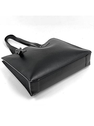 Loewe Loewe Anagram Buckle Horizontal Leather Tote Bag, Black, Women's (view 2)