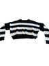 Double Zero Stripes Black White Pullover Sweater Size L - photo 2