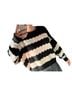 Double Zero Stripes Black White Pullover Sweater Size L - photo 1