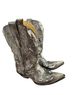 Corral Boots 100% Leather Gray Silver Boots Size 6 1/2 - photo 5