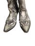 Corral Boots 100% Leather Gray Silver Boots Size 6 1/2 - photo 7