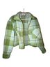 For The Republic Plaid Green Blue Jacket Size M - photo 1
