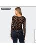Edikted Solid Black Long Sleeve T-Shirt Size XL - photo 6