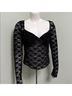 Edikted Solid Black Long Sleeve T-Shirt Size XL - photo 8