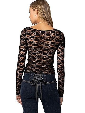Edikted Mykonos Long Sleeve T-Shirt (view 2)