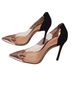 Schutz 100% Leather Black Silver Heels Size 6 - photo 2
