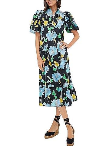 Tuckernuck Floral Mimi Midi Dress Casual Dress (view 1)