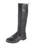 Tory Burch 100% Leather Solid Black Boots Size 8 - photo 1