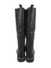 Tory Burch 100% Leather Solid Black Boots Size 8 - photo 2