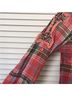 Roar Plaid Pink Green 3/4 Sleeve Button-Down Shirt Size XS - photo 6