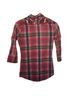Roar Plaid Pink Green 3/4 Sleeve Button-Down Shirt Size XS - photo 2