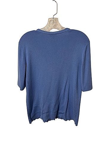 Talbots Classic V-Neck Short Sleeve Button Cardigan Cardigan (view 2)