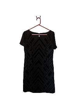 White House Black Market Geometric Velvet Mini Dress Cocktail Dress (view 1)