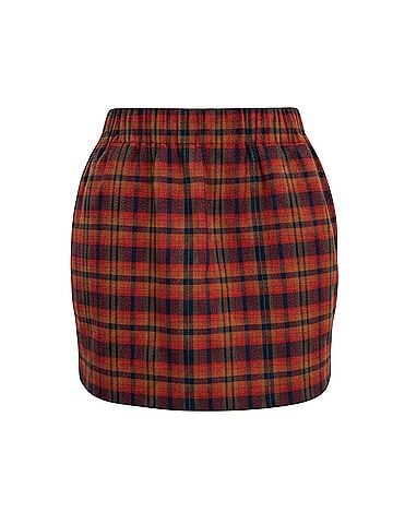 J.Crew Cypress Plaid Wool Skirt (view 2)