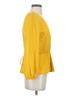 J.Crew 100% Polyester Yellow J.Crew Long Sleeve Blouse Size 4 - photo 3