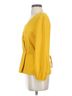 J.Crew 100% Polyester Yellow J.Crew Long Sleeve Blouse Size 4 - photo 4