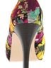Madden Girl Floral Yellow Purple Heels Size 8 - photo 12