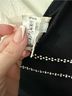 Neiman Marcus 100% Merino Black Silver Wool Sweater Size L - photo 6