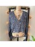 Wildfox Multi Color Blue Pullover Sweater Size M - photo 11