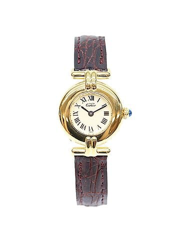 Cartier Cartier Must Colisée SM Vermeil Quartz Watch, Gold with Ivory Dial, Ladies (view 2)