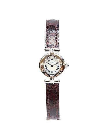 Cartier Cartier W1001665 925 Silver Must Colisée SM Quartz Watch, with White Dial, Ladies (view 2)